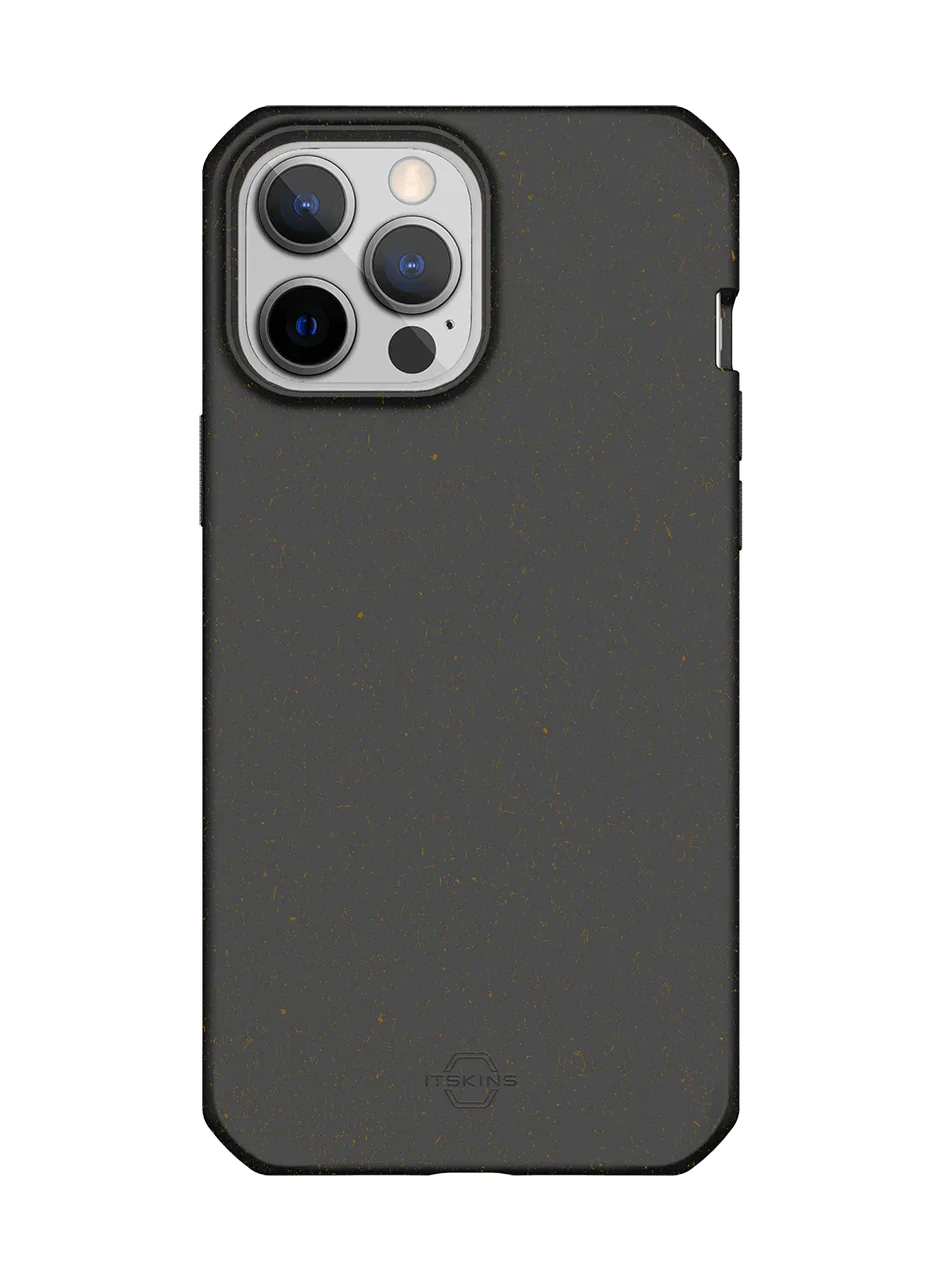 Itskins Feroniabio Terra iPhone 13 Pro Max Cover - Black - Tashqila Itskins Feroniabio Terra iPhone 13 Pro Max Cover - Black - Tashqila